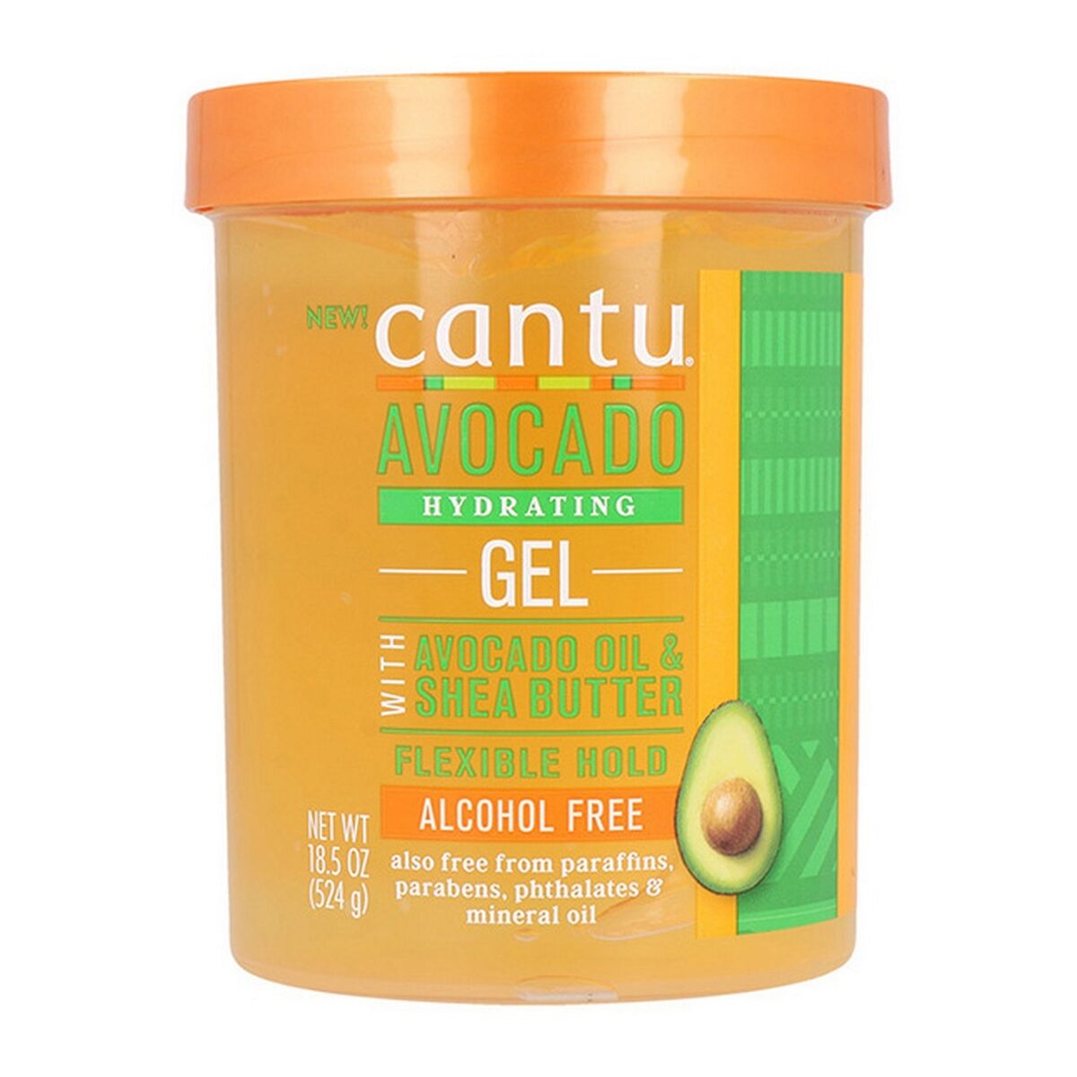 Shaping Gel Cantu Avocado Hydrating 524 g Avocado oil